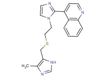 4-[1-(2-{[(4-methyl-1H-imidazol-5-yl)methyl]thio}ethyl)-1H-imidazol-2-yl]quinoline