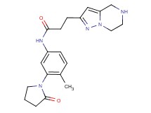 N-[4-methyl-3-(2-oxo-1-pyrrolidinyl)phenyl]-3-(4,5,6,7-tetrahydropyrazolo[1,5-a]pyrazin-2-yl)propanamide hydrochloride