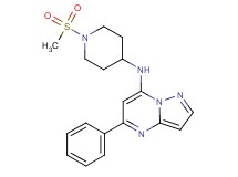 N-[1-(methylsulfonyl)-4-piperidinyl]-5-phenylpyrazolo[1,5-a]pyrimidin-7-amine