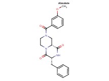 (3R,9aR)-3-benzyl-8-(3-methoxybenzoyl)tetrahydro-2H-pyrazino[1,2-a]pyrazine-1,4(3H,6H)-dione
