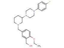 [2-ethoxy-5-({3-[4-(4-fluorophenyl)-1-piperazinyl]-1-piperidinyl}methyl)phenyl]methanol