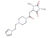1,3-dimethyl-5-(2-oxo-2-{4-[2-(1H-pyrrol-1-yl)ethyl]-1-piperazinyl}ethyl)-2,4-imidazolidinedione