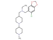 N-[(6-chloro-1,3-benzodioxol-5-yl)methyl]-N-[(1'-methyl-1,4'-bipiperidin-4-yl)methyl]ethanamine