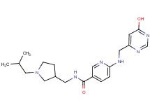 6-{[(6-hydroxypyrimidin-4-yl)methyl]amino}-N-[(1-isobutylpyrrolidin-3-yl)methyl]nicotinamide