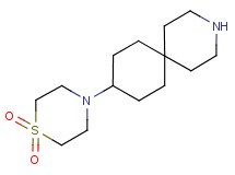 9-(1,1-dioxido-4-thiomorpholinyl)-3-azaspiro[5.5]undecane dihydrochloride