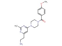(2-{6-[4-(4-methoxybenzoyl)piperazin-1-yl]-2-methylpyrimidin-4-yl}ethyl)amine