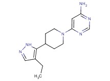 6-[4-(4-ethyl-1H-pyrazol-5-yl)piperidin-1-yl]pyrimidin-4-amine