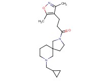 7-(cyclopropylmethyl)-2-[3-(3,5-dimethyl-4-isoxazolyl)propanoyl]-2,7-diazaspiro[4.5]decane