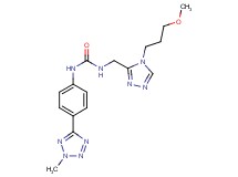 N-{[4-(3-methoxypropyl)-4H-1,2,4-triazol-3-yl]methyl}-N'-[4-(2-methyl-2H-tetrazol-5-yl)phenyl]urea
