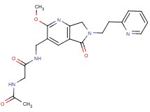 2-(acetylamino)-N-{[2-methoxy-5-oxo-6-(2-pyridin-2-ylethyl)-6,7-dihydro-5H-pyrrolo[3,4-b]pyridin-3-yl]methyl}acetamide