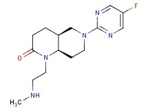 (4aS*,8aR*)-6-(5-fluoropyrimidin-2-yl)-1-[2-(methylamino)ethyl]octahydro-1,6-naphthyridin-2(1H)-one