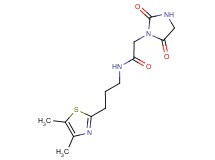 N-[3-(4,5-dimethyl-1,3-thiazol-2-yl)propyl]-2-(2,5-dioxo-1-imidazolidinyl)acetamide