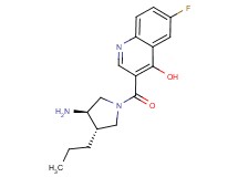 3-{[(3R*,4S*)-3-amino-4-propylpyrrolidin-1-yl]carbonyl}-6-fluoroquinolin-4-ol