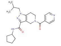 N-cyclopentyl-1-isobutyl-5-isonicotinoyl-4,5,6,7-tetrahydro-1H-pyrazolo[4,3-c]pyridine-3-carboxamide