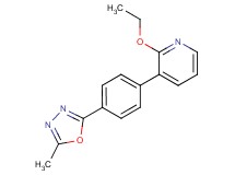 2-ethoxy-3-[4-(5-methyl-1,3,4-oxadiazol-2-yl)phenyl]pyridine