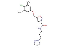5-[(4-chloro-3,5-dimethylphenoxy)methyl]-N-[3-(1H-pyrazol-1-yl)propyl]-3-isoxazolecarboxamide