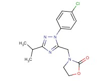 3-{[1-(4-chlorophenyl)-3-isopropyl-1H-1,2,4-triazol-5-yl]methyl}-1,3-oxazolidin-2-one