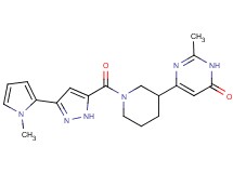 2-methyl-6-(1-{[3-(1-methyl-1H-pyrrol-2-yl)-1H-pyrazol-5-yl]carbonyl}piperidin-3-yl)pyrimidin-4(3H)-one