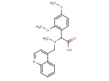 (2,4-dimethoxyphenyl)[methyl(quinolin-4-ylmethyl)amino]acetic acid