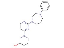 1-[2-(4-phenyl-1,4-diazepan-1-yl)-4-pyrimidinyl]-3-piperidinol