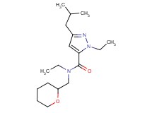 N,1-diethyl-3-isobutyl-N-(tetrahydro-2H-pyran-2-ylmethyl)-1H-pyrazole-5-carboxamide