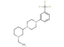 1-(1-ethyl-3-piperidinyl)-4-[3-(trifluoromethyl)phenyl]piperazine