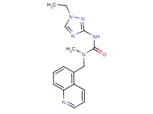 N'-(1-ethyl-1H-1,2,4-triazol-3-yl)-N-methyl-N-(quinolin-5-ylmethyl)urea