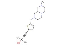 2-methyl-4-{5-[(8-methyloctahydro-2H-pyrazino[1,2-a]pyrazin-2-yl)methyl]-2-thienyl}but-3-yn-2-ol