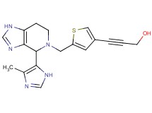 3-(5-{[4-(4-methyl-1H-imidazol-5-yl)-1,4,6,7-tetrahydro-5H-imidazo[4,5-c]pyridin-5-yl]methyl}-3-thienyl)prop-2-yn-1-ol
