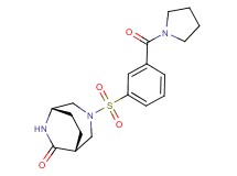 (1R*,5S*)-3-{[3-(pyrrolidin-1-ylcarbonyl)phenyl]sulfonyl}-3,6-diazabicyclo[3.2.2]nonan-7-one