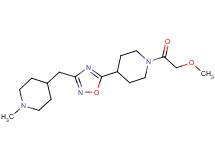 1-(methoxyacetyl)-4-{3-[(1-methylpiperidin-4-yl)methyl]-1,2,4-oxadiazol-5-yl}piperidine