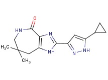 2-(5-cyclopropyl-1H-pyrazol-3-yl)-7,7-dimethyl-5,6,7,8-tetrahydroimidazo[4,5-c]azepin-4(1H)-one