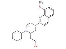 2-[1-cyclohexyl-4-(8-methoxy-2-quinolinyl)-2-piperazinyl]ethanol