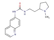 N-[2-(1-methylpyrrolidin-2-yl)ethyl]-N'-quinolin-6-ylurea