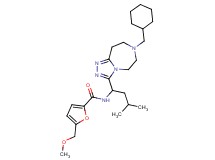 N-{1-[7-(cyclohexylmethyl)-6,7,8,9-tetrahydro-5H-[1,2,4]triazolo[4,3-d][1,4]diazepin-3-yl]-3-methylbutyl}-5-(methoxymethyl)-2-furamide