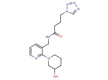 N-{[2-(3-hydroxypiperidin-1-yl)pyridin-3-yl]methyl}-4-(1H-tetrazol-1-yl)butanamide