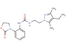 N-[2-(4-ethyl-3,5-dimethyl-1H-pyrazol-1-yl)ethyl]-N'-[2-(2-oxo-1,3-oxazolidin-3-yl)phenyl]urea