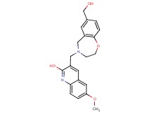 3-{[7-(hydroxymethyl)-2,3-dihydro-1,4-benzoxazepin-4(5H)-yl]methyl}-6-methoxy-2-quinolinol