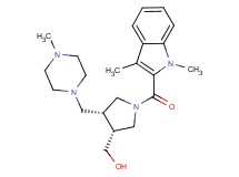 {(3R*,4R*)-1-[(1,3-dimethyl-1H-indol-2-yl)carbonyl]-4-[(4-methylpiperazin-1-yl)methyl]pyrrolidin-3-yl}methanol