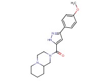 2-{[3-(4-methoxyphenyl)-1H-pyrazol-5-yl]carbonyl}octahydro-2H-pyrido[1,2-a]pyrazine