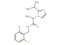 N-(2-chloro-6-fluorobenzyl)-2-(2-isopropyl-1H-imidazol-1-yl)propanamide