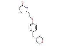 N-{3-[4-(4-morpholinylmethyl)phenoxy]propyl}propanamide
