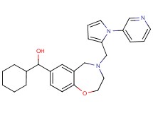 cyclohexyl(4-{[1-(3-pyridinyl)-1H-pyrrol-2-yl]methyl}-2,3,4,5-tetrahydro-1,4-benzoxazepin-7-yl)methanol