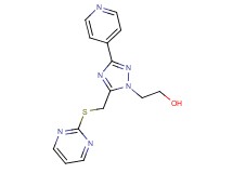 2-{3-pyridin-4-yl-5-[(pyrimidin-2-ylthio)methyl]-1H-1,2,4-triazol-1-yl}ethanol