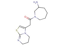 1-(6,7-dihydro-5H-[1,3]thiazolo[3,2-a]pyrimidin-3-ylacetyl)azepan-3-amine
