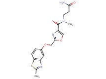 N-(3-amino-3-oxopropyl)-N-methyl-2-{[(2-methyl-1,3-benzothiazol-5-yl)oxy]methyl}-1,3-oxazole-4-carboxamide