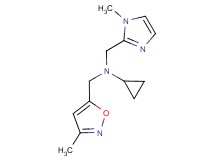 N-[(1-methyl-1H-imidazol-2-yl)methyl]-N-[(3-methylisoxazol-5-yl)methyl]cyclopropanamine