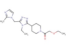 1-(ethoxyacetyl)-4-{4-ethyl-5-[(2-methyl-1H-imidazol-1-yl)methyl]-4H-1,2,4-triazol-3-yl}piperidine