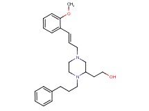 2-[4-[(2E)-3-(2-methoxyphenyl)-2-propen-1-yl]-1-(3-phenylpropyl)-2-piperazinyl]ethanol