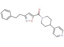 4-(1-{[3-(2-phenylethyl)-5-isoxazolyl]carbonyl}-4-piperidinyl)pyridine